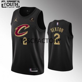 Cleveland Cavaliers Collin Sexton 2 Jordan 2022-23 Statement Edition Musta Lasten Pelipaidat Swingman
